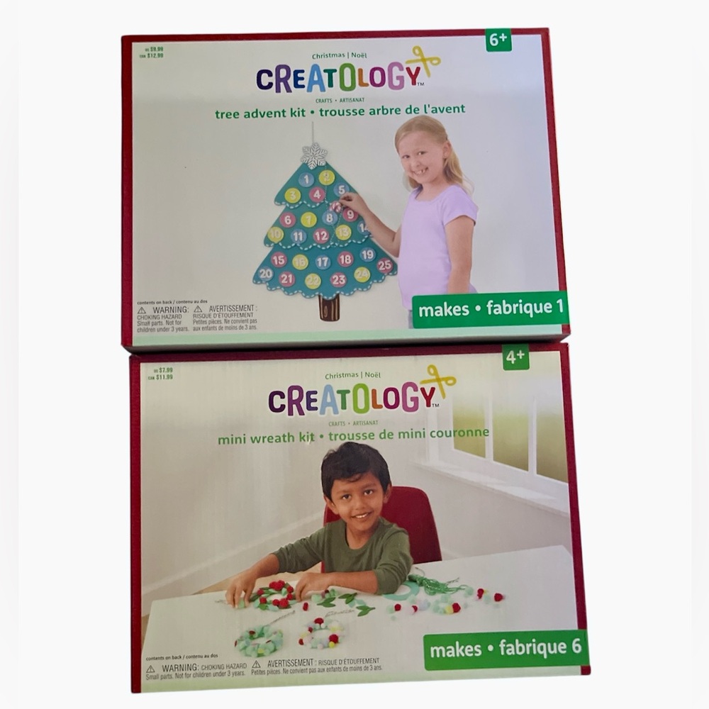 Creatology Holiday Craft Kit Set - Tree Advent and Mini Wreath